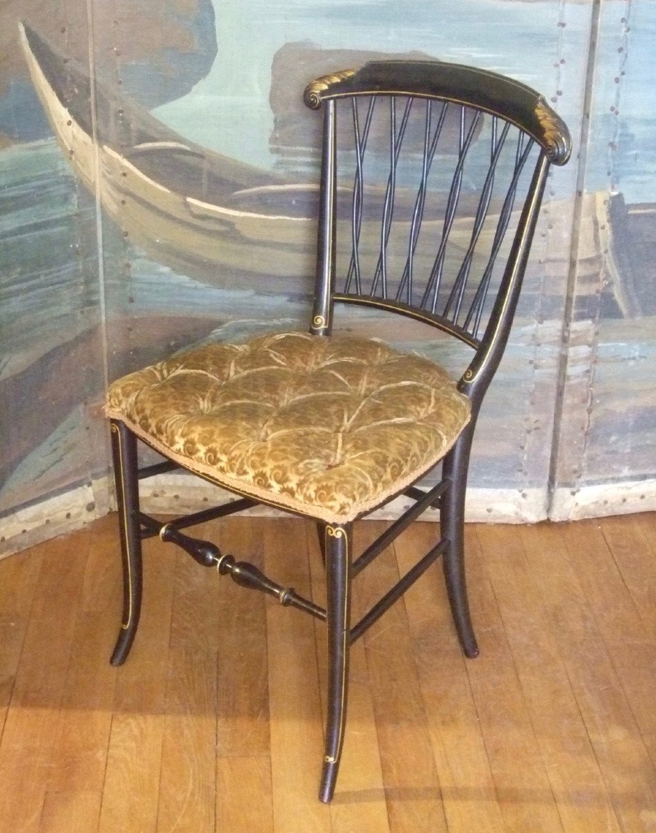 Six Napoleon III Chairs-photo-2