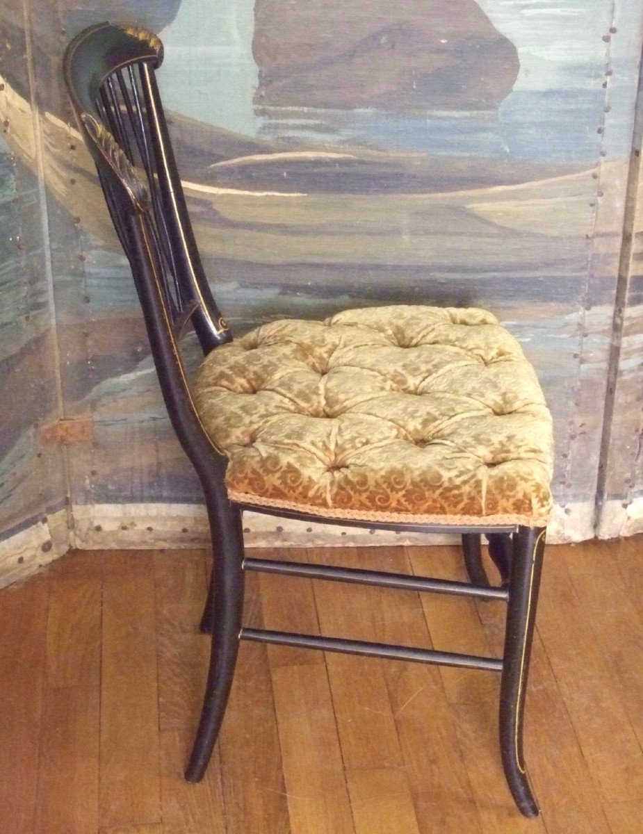 Six Chaises époque Napoléon III-photo-3