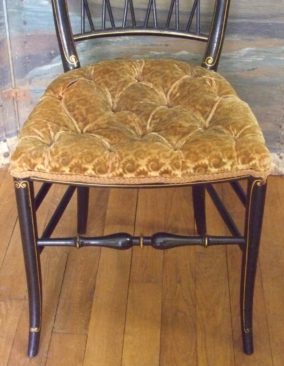 Six Chaises époque Napoléon III-photo-6