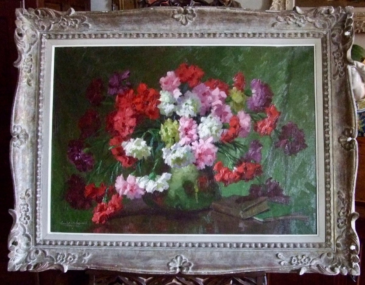 Bouquet Of Carnations By Louis Adami XXth