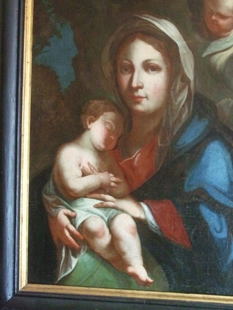 Madonna And Child Italian School XVII-photo-3