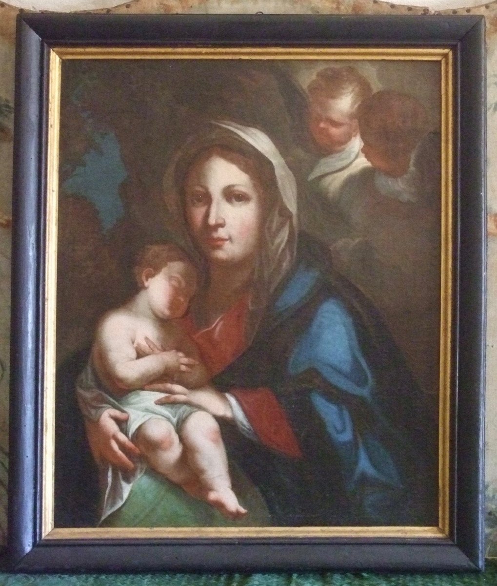 Madonna And Child Italian School XVII-photo-4