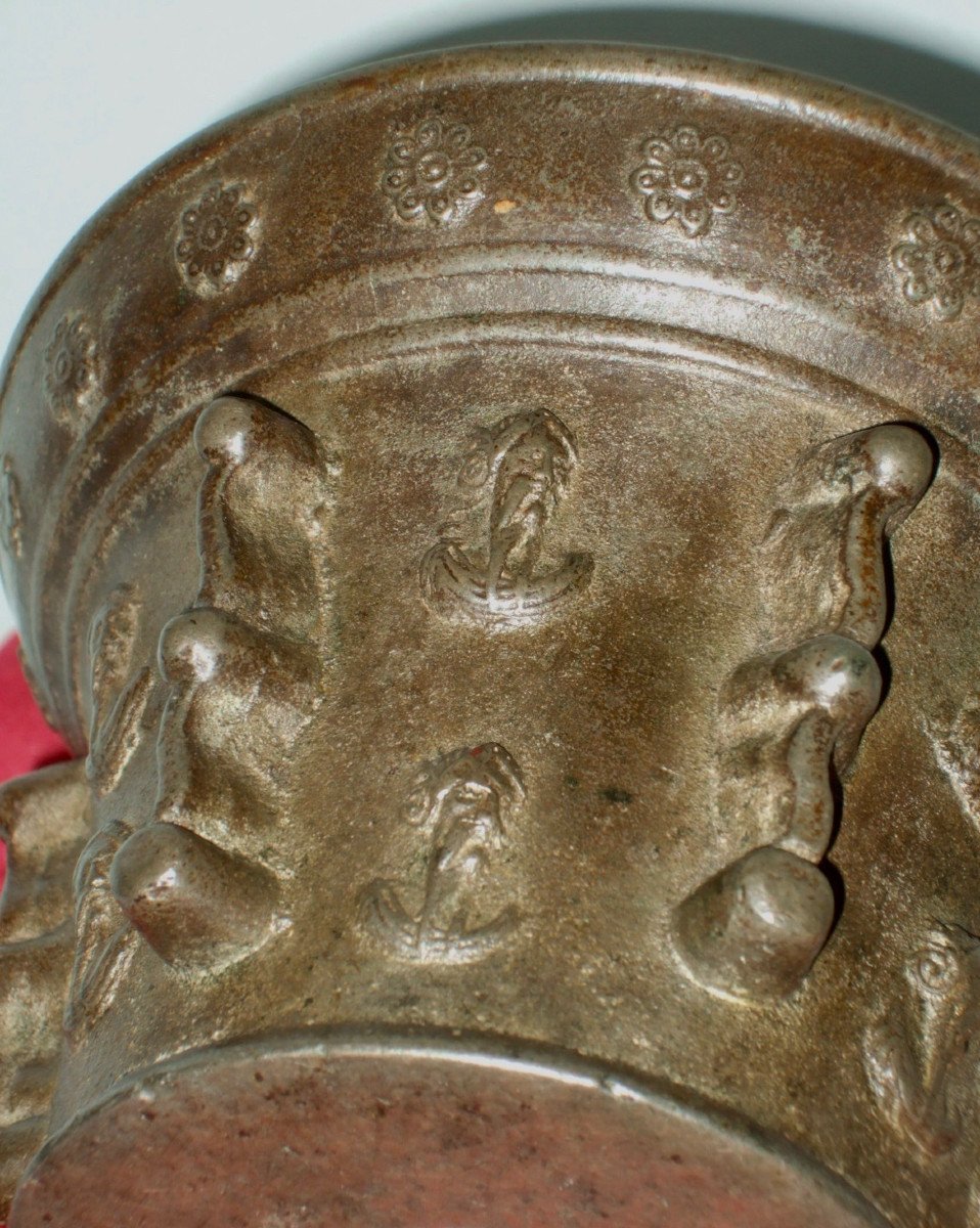 Mortier En Bronze  XVIIè-photo-7