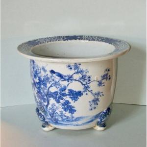 Jardinière En Porcelaine Seto  Japon XIXè