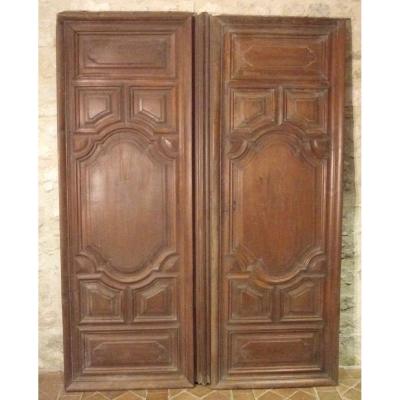 Portes d'Armoire Louis XIV En Chêne