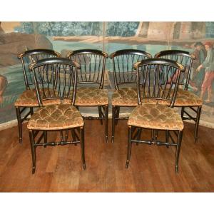 Six Napoleon III Chairs