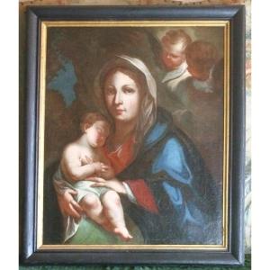 Madonna And Child Italian School XVII