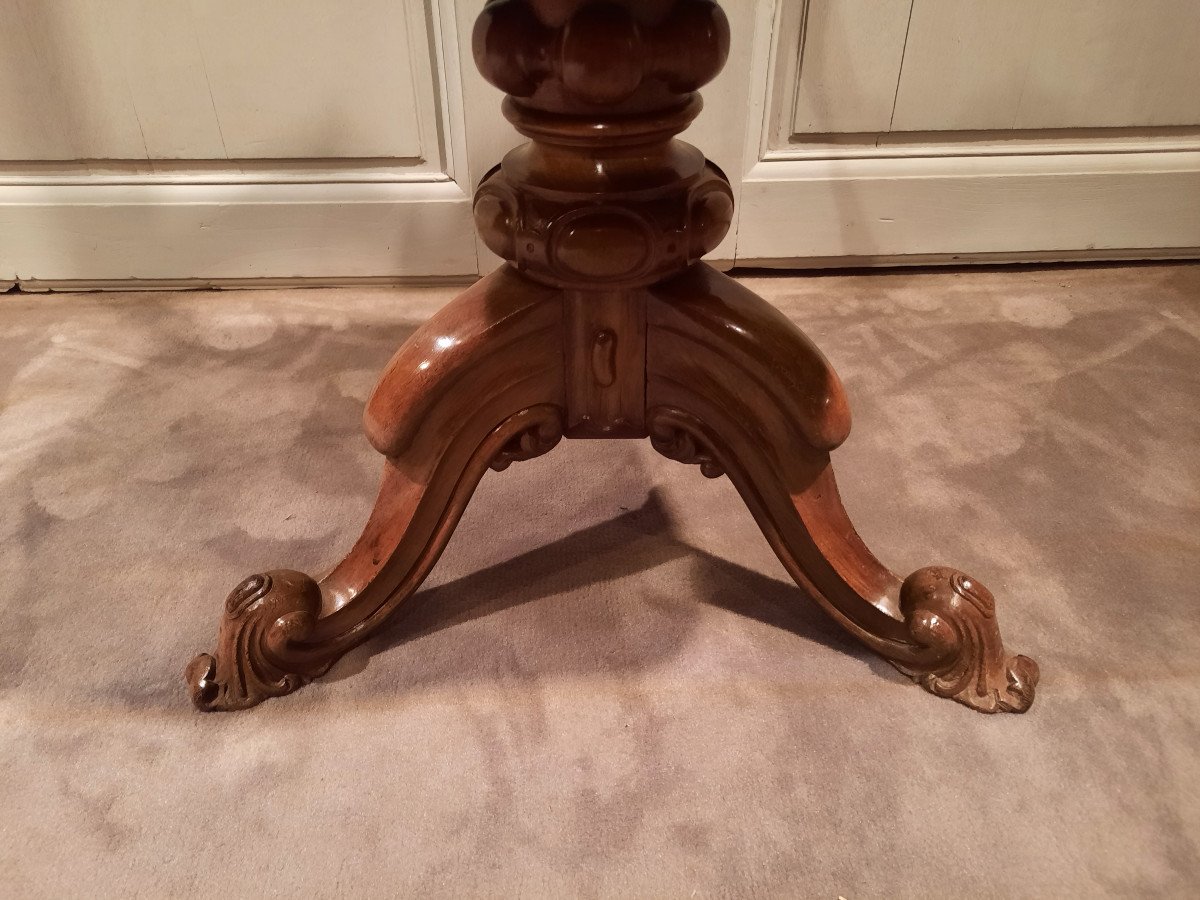 Chaise De Harpiste En Acajou D’époque Louis-philippe.-photo-2