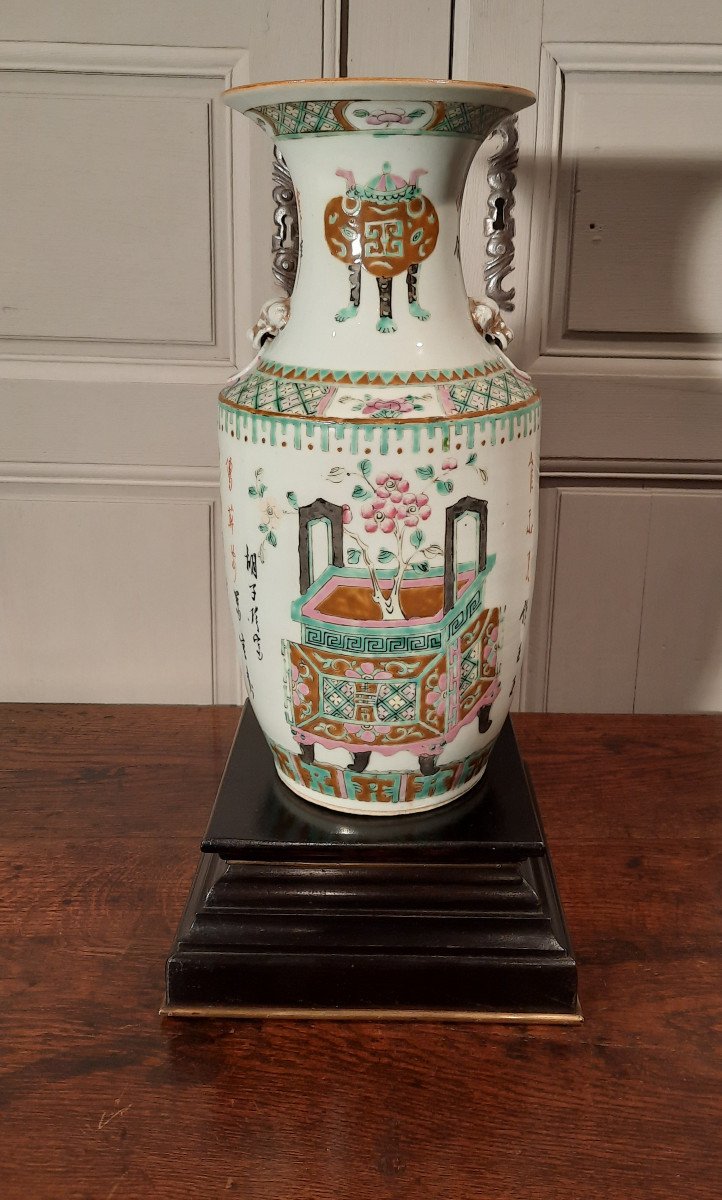 Porcelain Vase, China From The XIXth Century.-photo-2