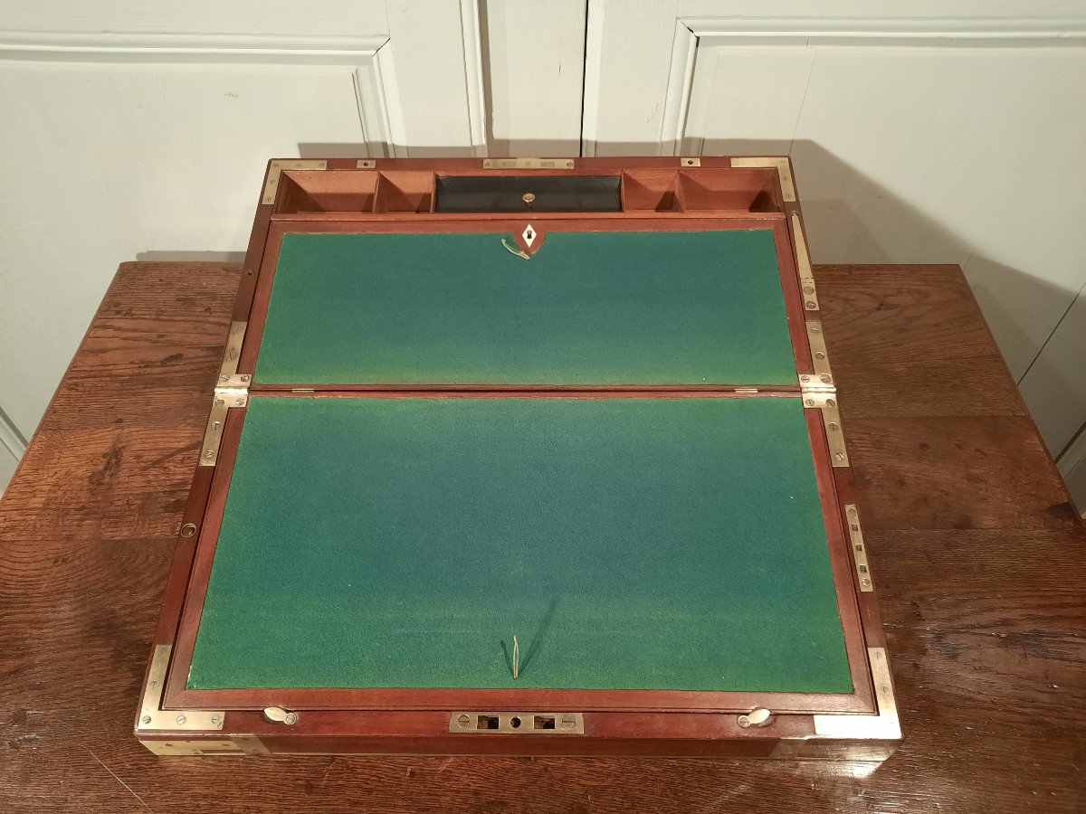 Ecritoire De Marine En Acajou D’époque XIXème Siècle.-photo-5