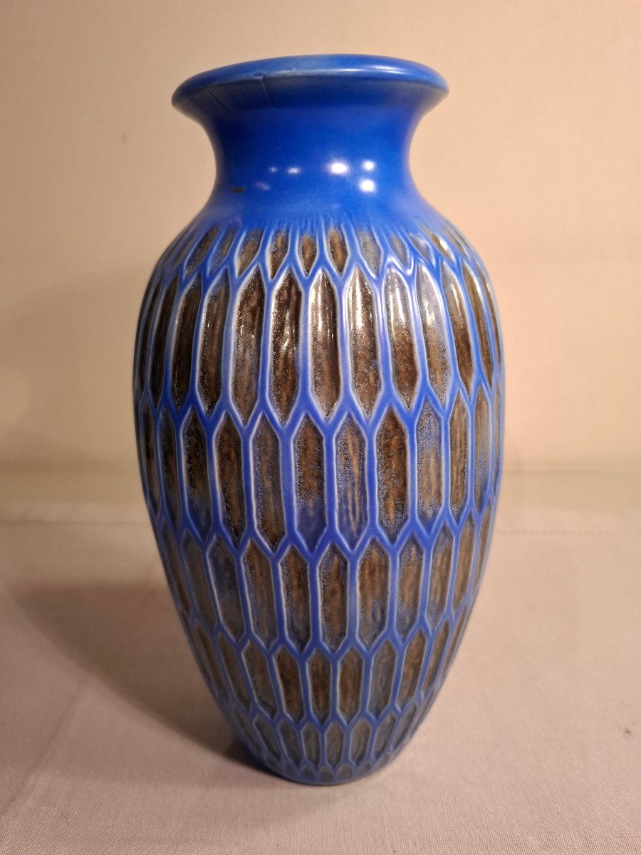 Vase En Céramique Des Frères Mougin D’époque Art Déco