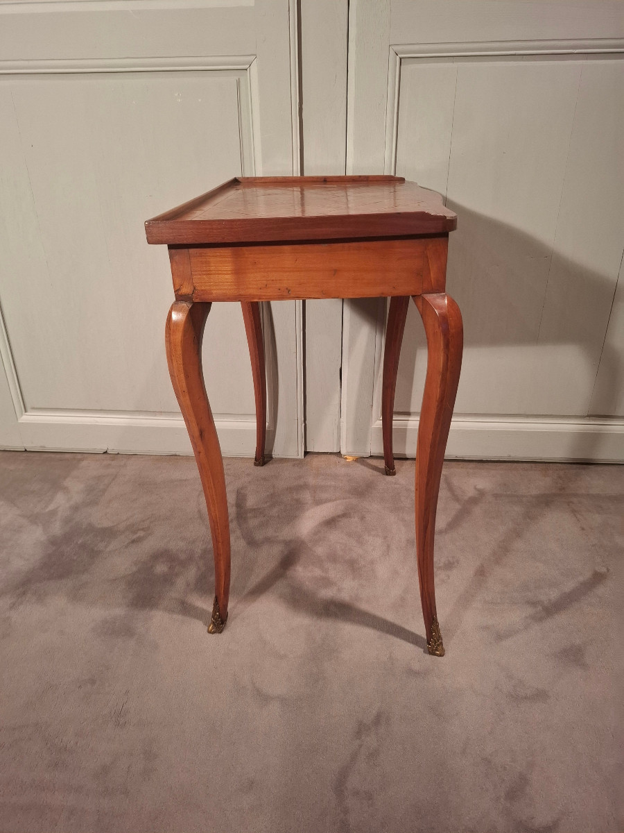 Table bureau Louis XV en merisier d’époque XVIIIème siècle.-photo-1