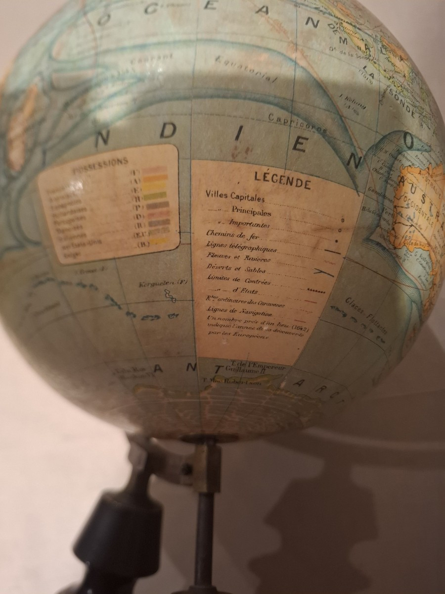 Globe terrestre signé Forest d’époque fin du XIXème siècle.-photo-6