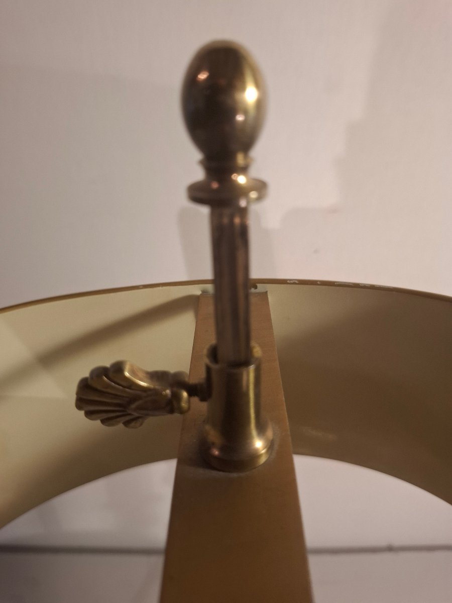 Lampe bouillotte en bronze doré à tête de griffon, époque XXème siècle.-photo-6