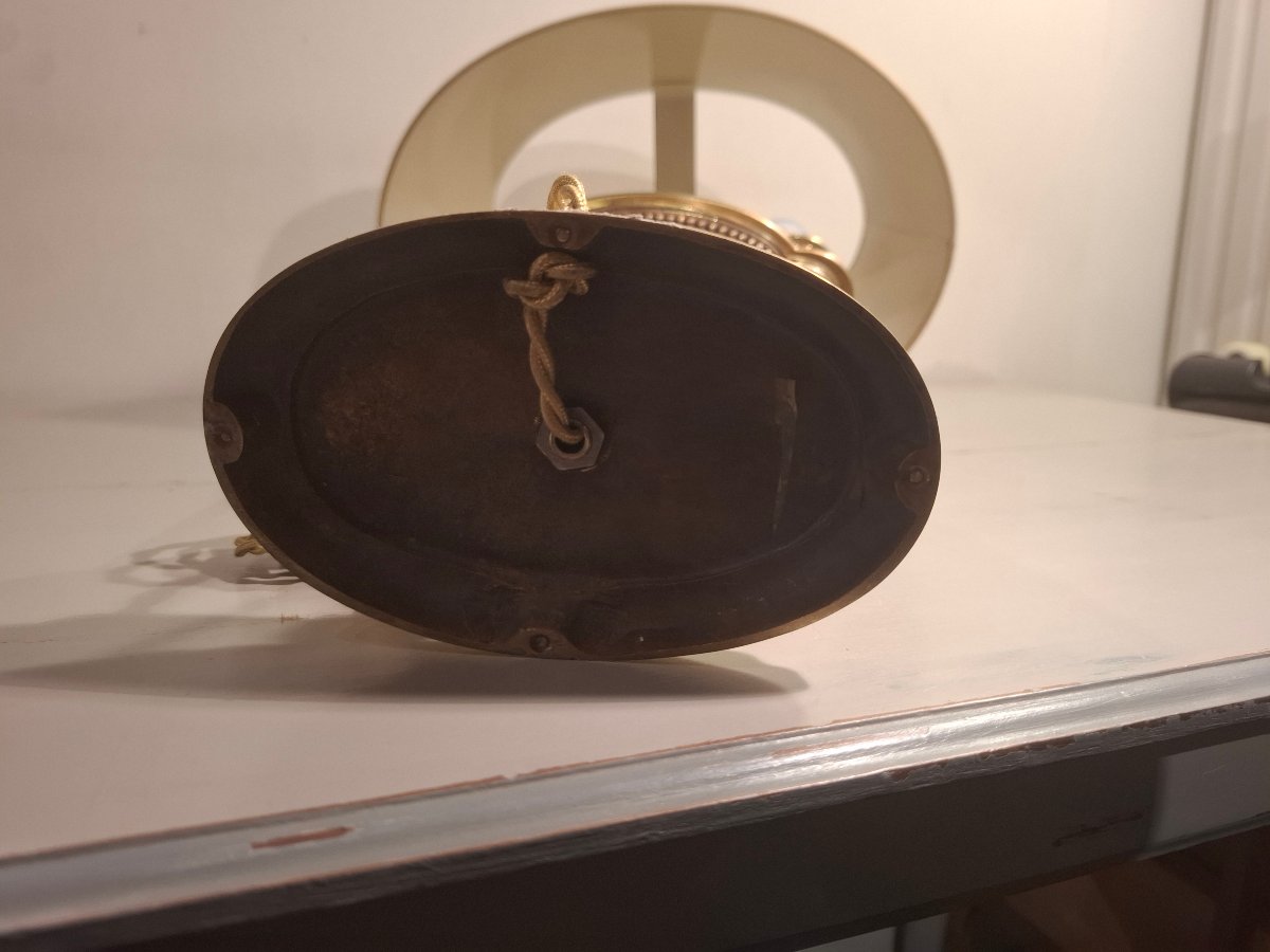 Lampe bouillotte en bronze doré à tête de griffon, époque XXème siècle.-photo-7