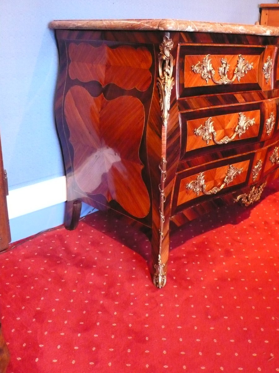 A Louis XV-period Marquetry Chest-coffin.-photo-2
