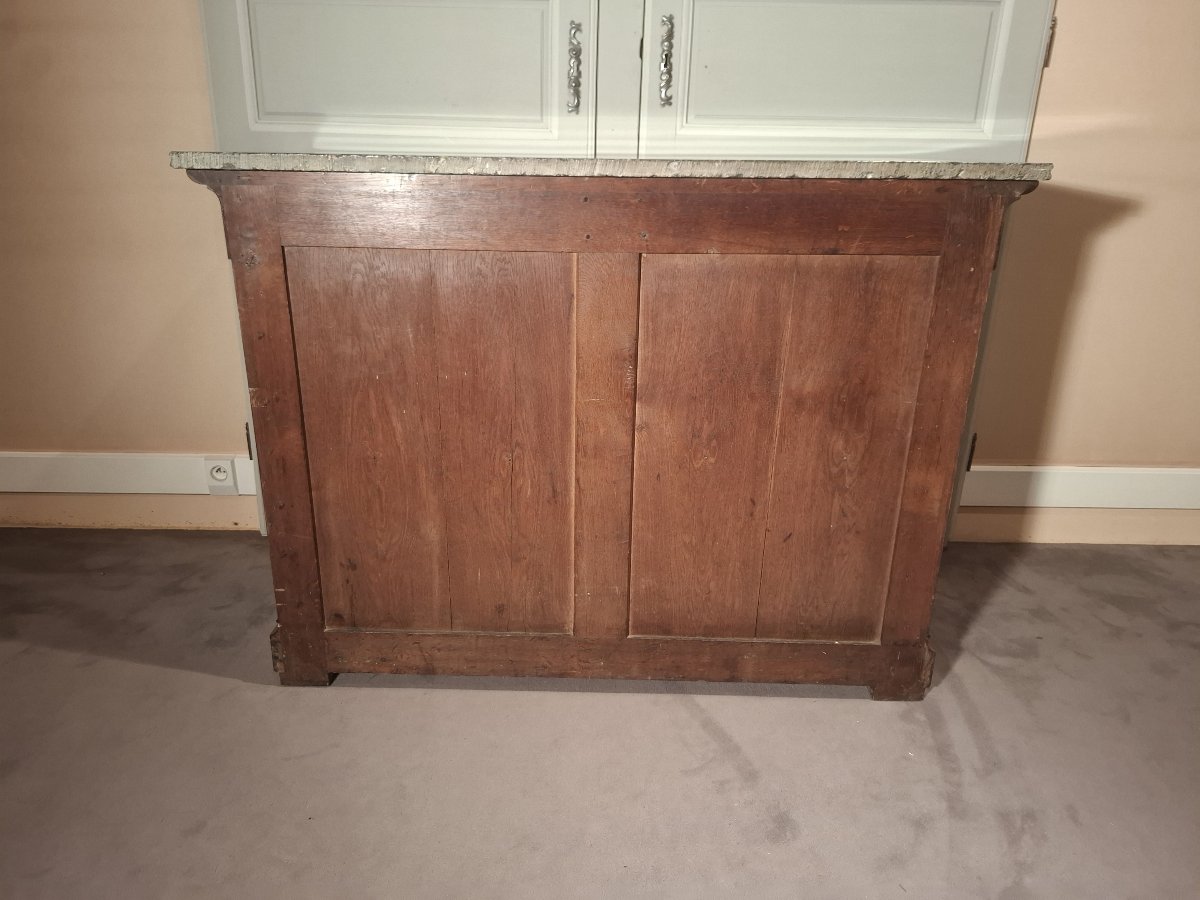 Commode à portes en acajou et tiroirs à l’anglaise, d’époque Louis-Philippe.-photo-5