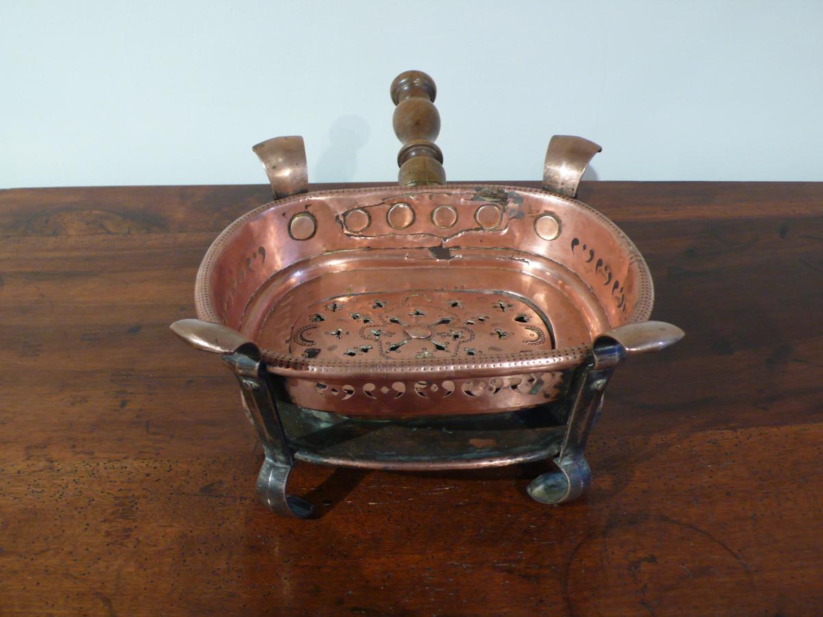 Réchaud de table à braise D’époque XVIIIème Siècle.-photo-3