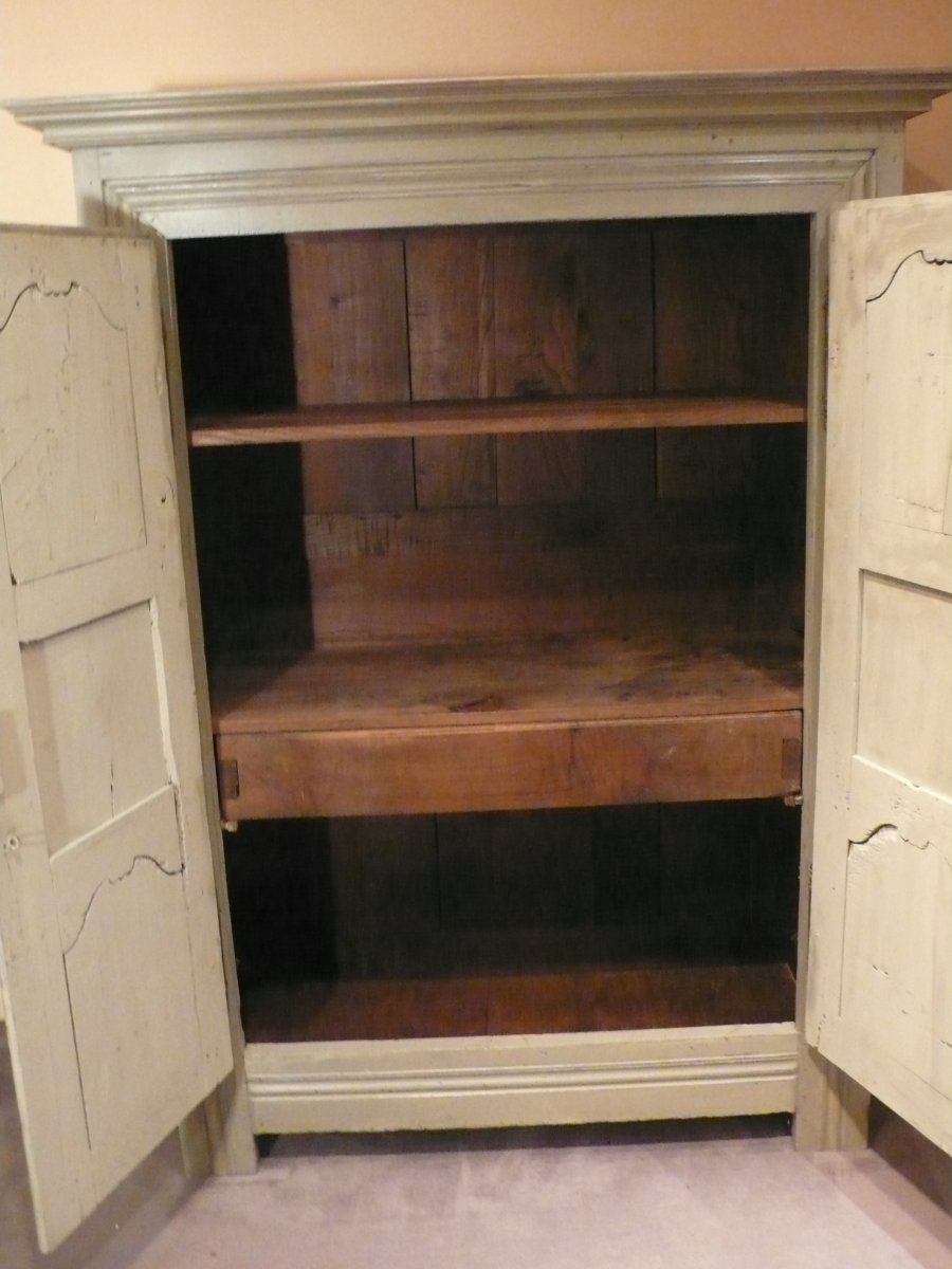 Petite Armoire Peinte De Style Louis XIV.-photo-2