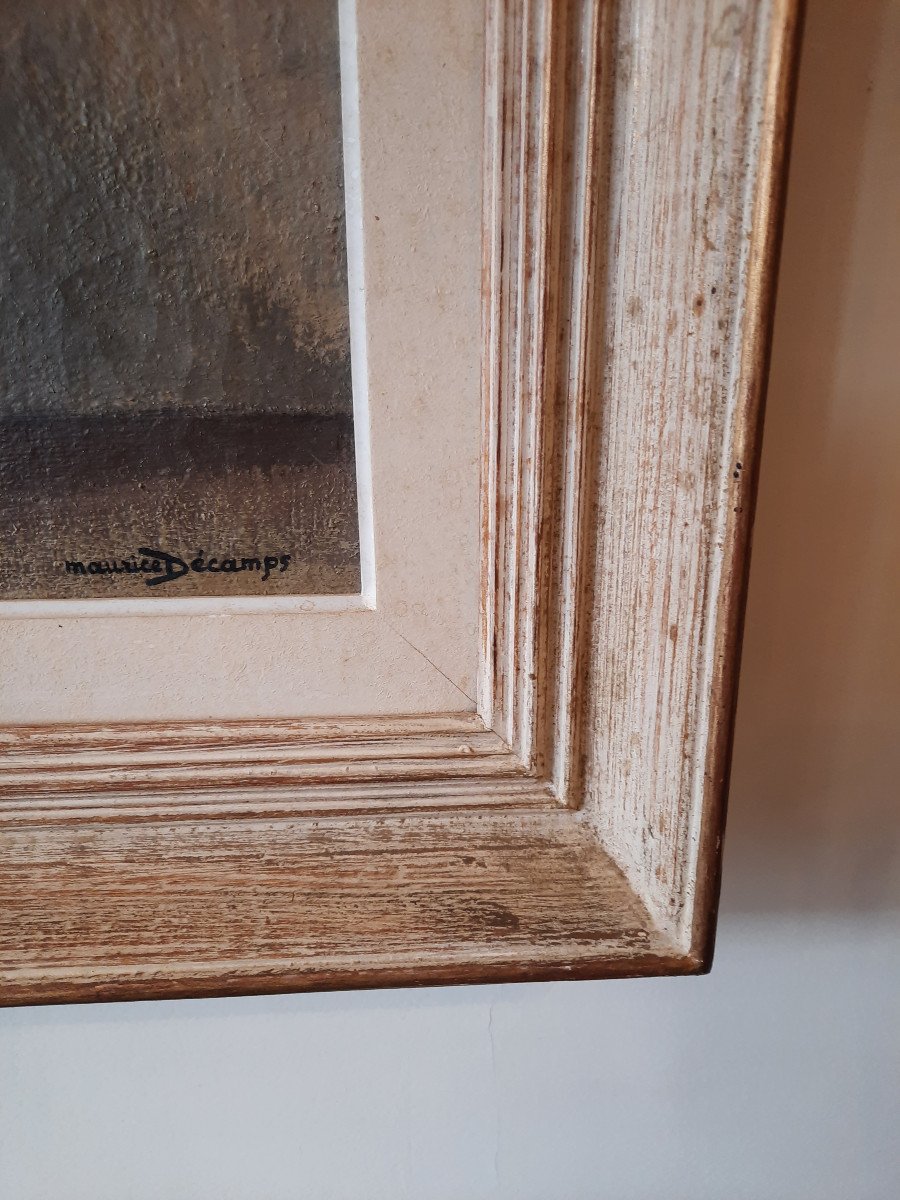 Tableau De Fleurs Signé Maurice Décamps-photo-3