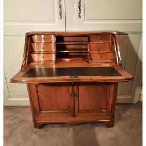 18th Century Sloping Desk In Walnut.