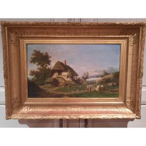Paysage signé Daligé de Fontenay d’époque XIXème siècle.