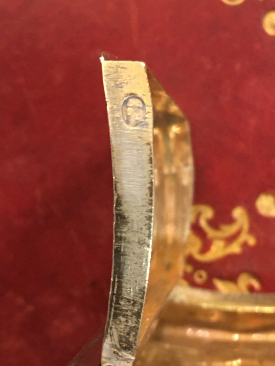 Snuffbox Sterling Silver And Vermeil Early 19th-photo-2