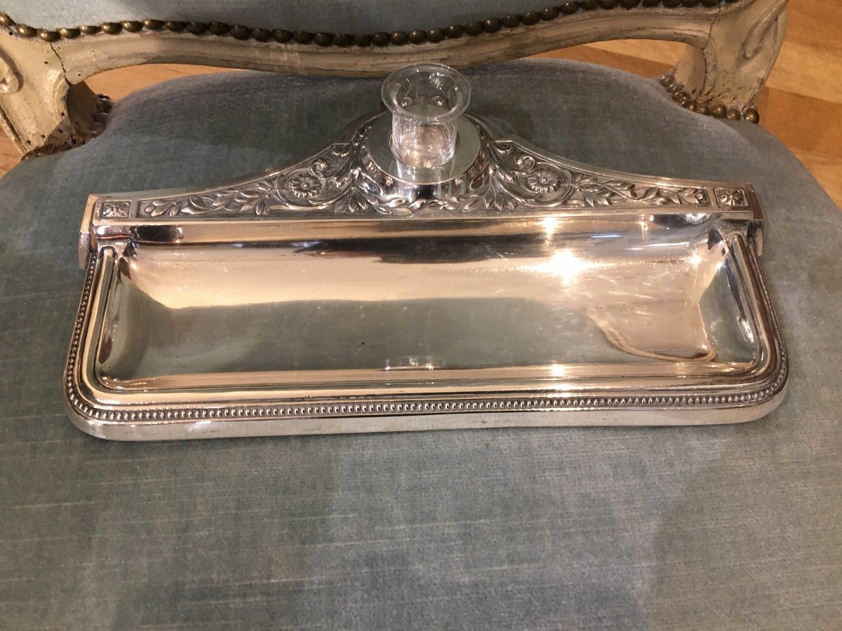 Encrier Argent Massif XXeme