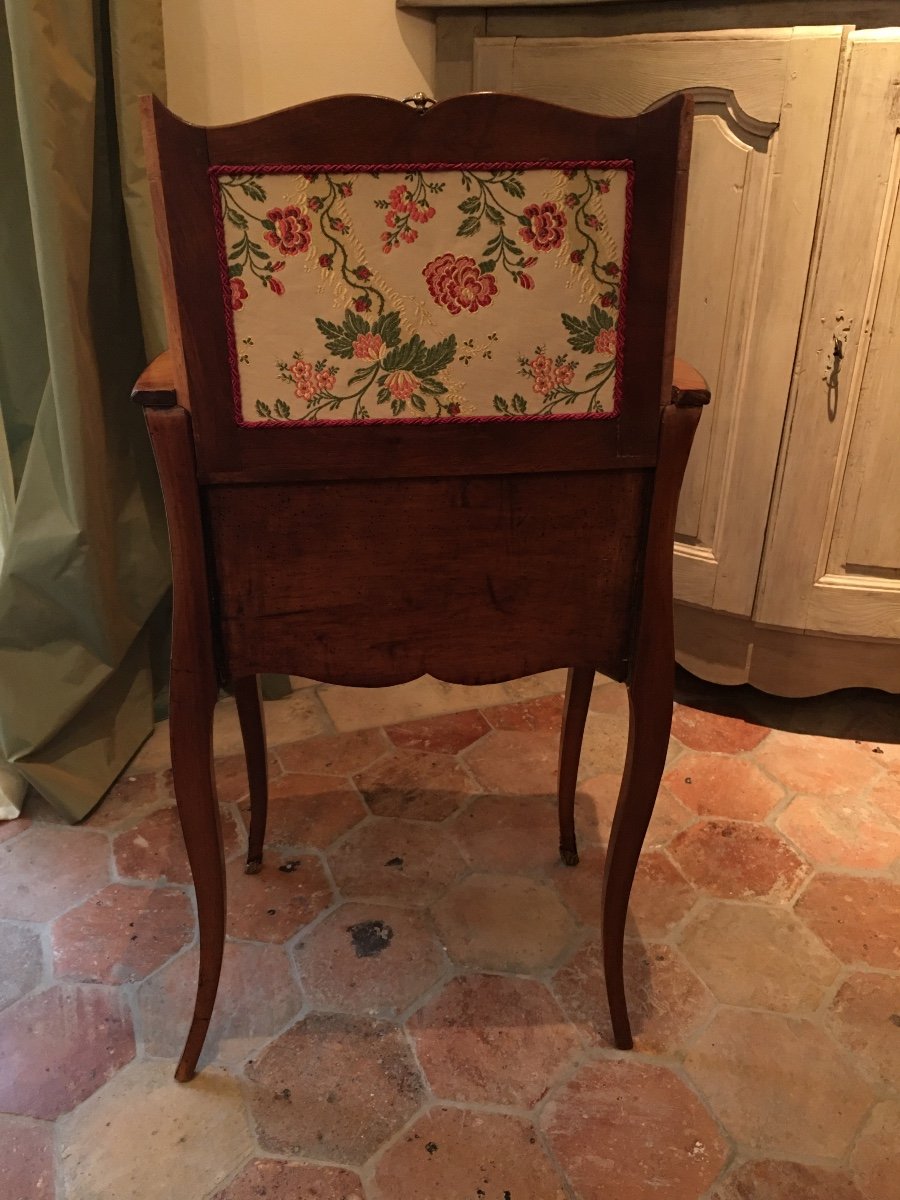 Small Louis XV Marquetry Table 18th-photo-2