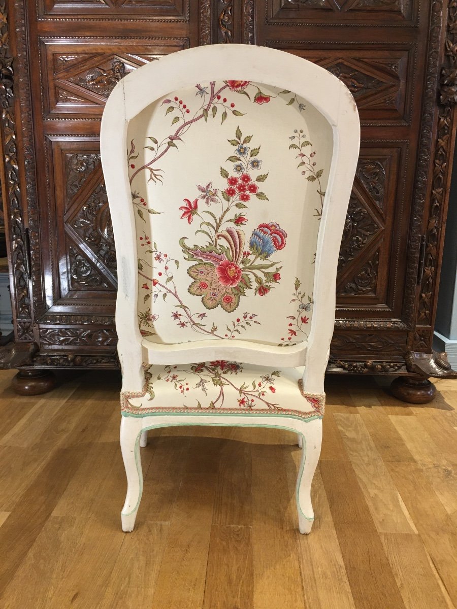 Chaise Chauffeuse L.xv Estampillée 18 Eme-photo-3