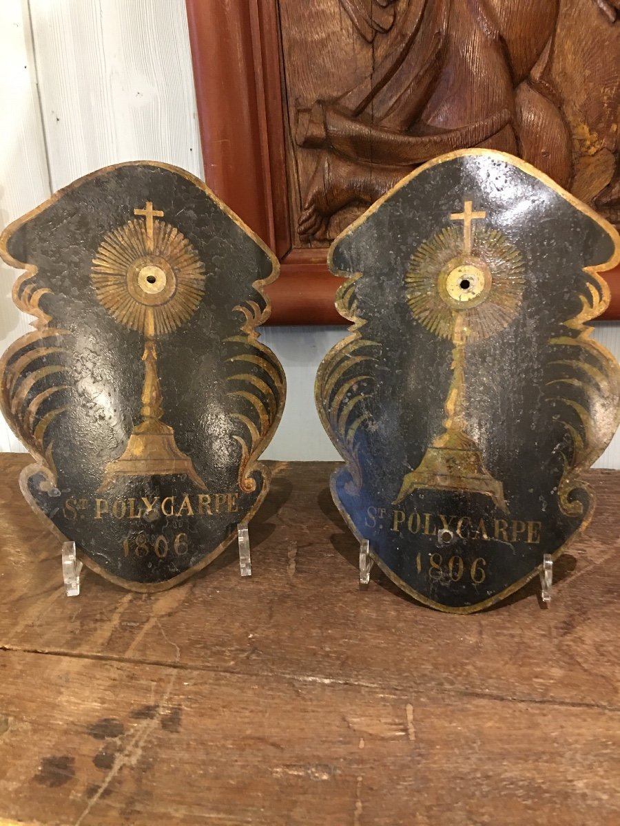 Pair Of Empire Procession Torch Holders 