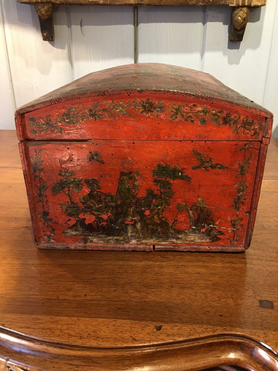 Large Arte Povera Red Box 18th-photo-4