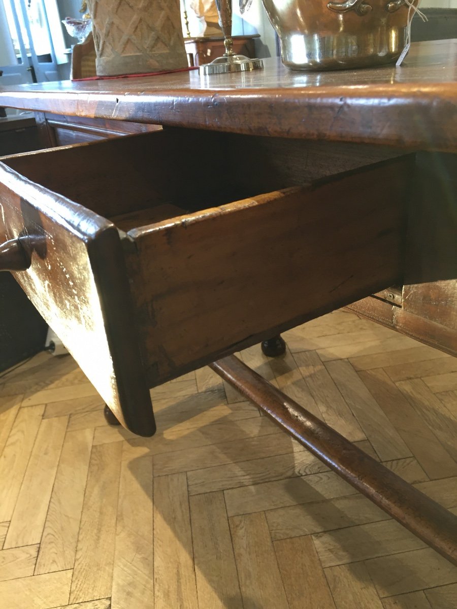 Office Table L.xiii In Patinated Walnut 18 Eme-photo-2