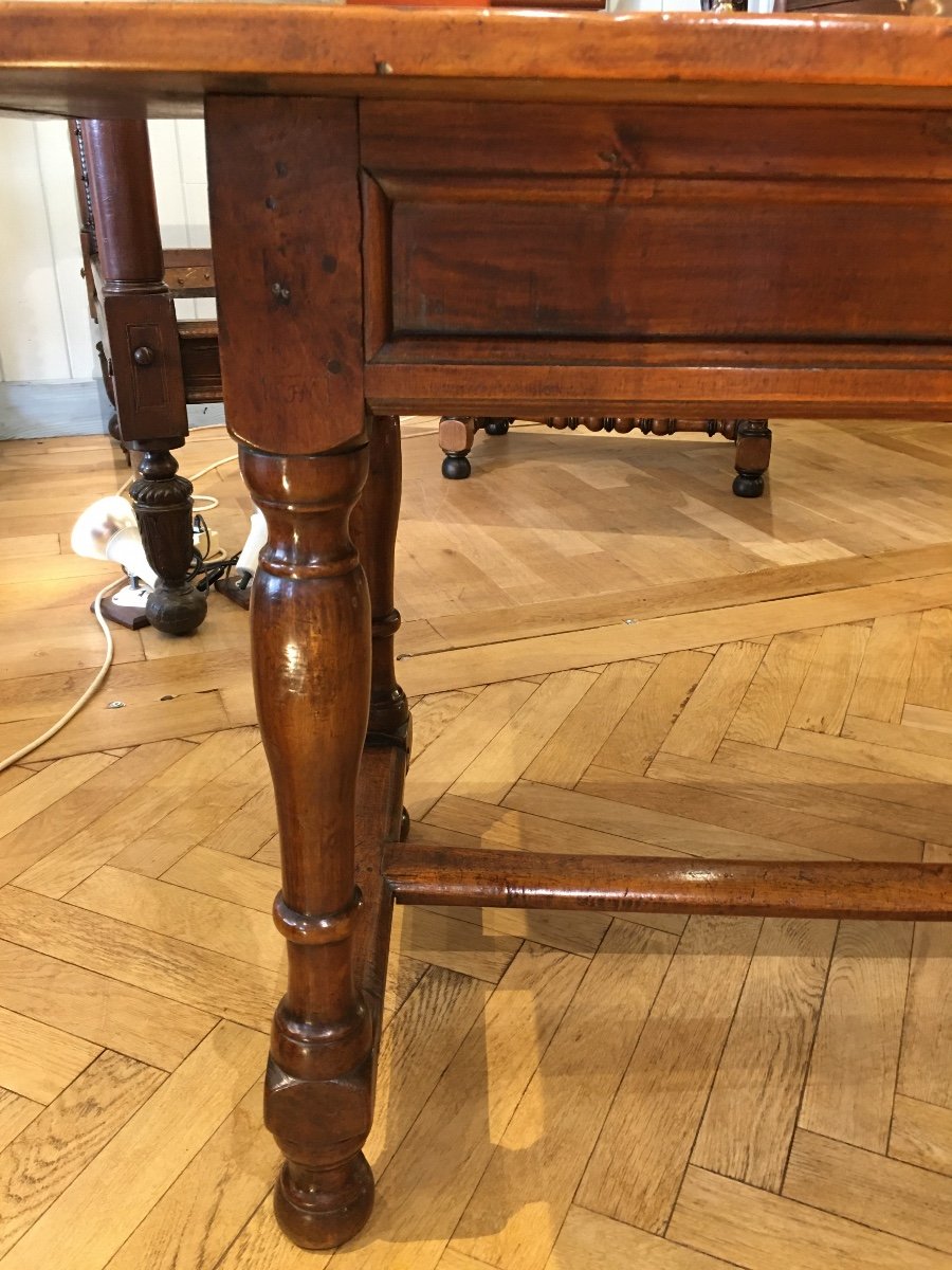Office Table L.xiii In Patinated Walnut 18 Eme-photo-3