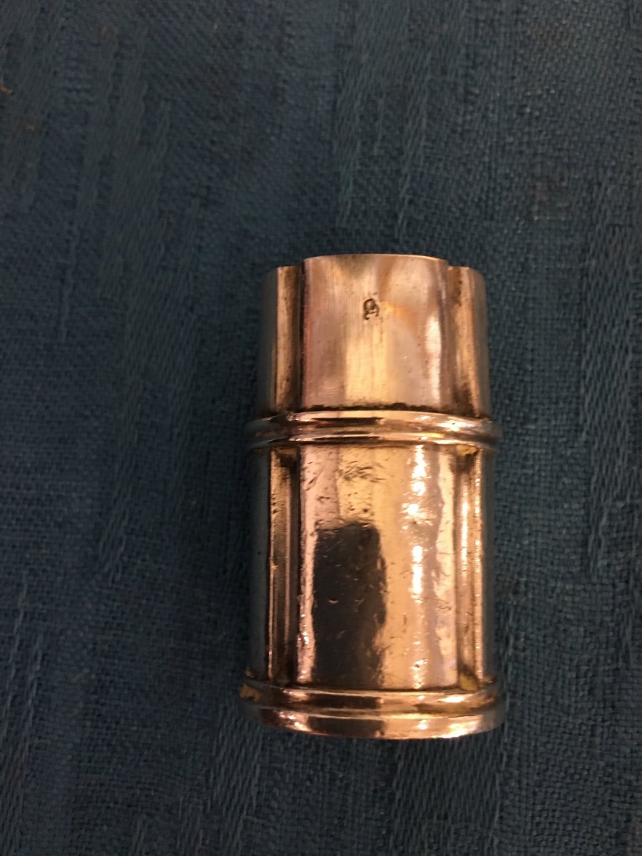 Small 18th Century Solid Silver Ointment Box-photo-1