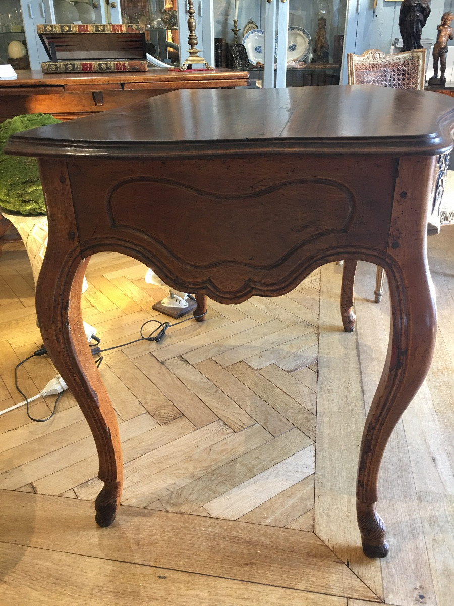 Console louis XV noyer provençale 18eme-photo-4