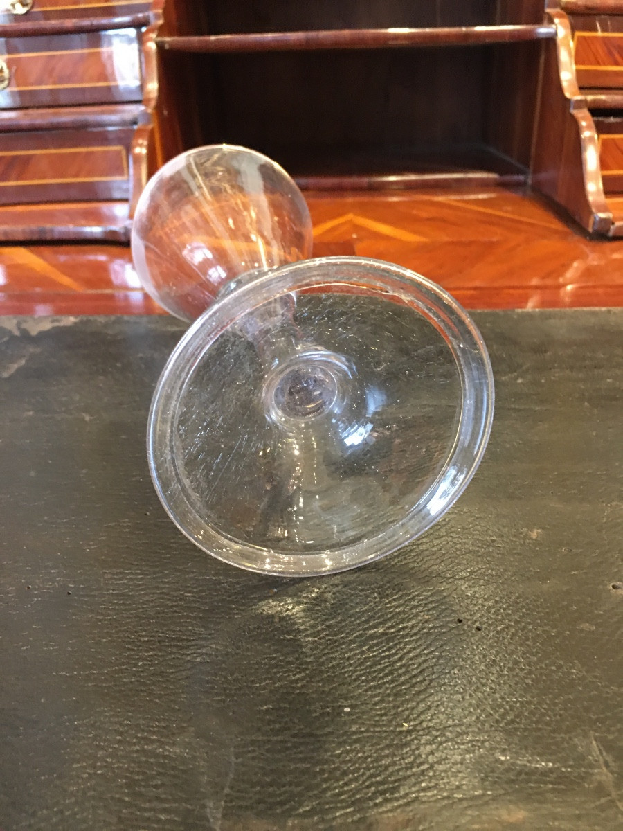 Grand verre cornet Epoque 18eme-photo-2