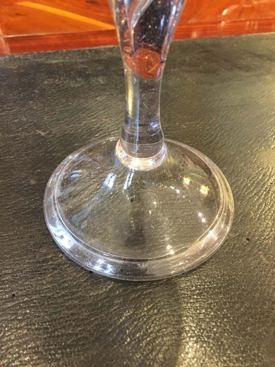 Grand verre cornet Epoque 18eme-photo-4
