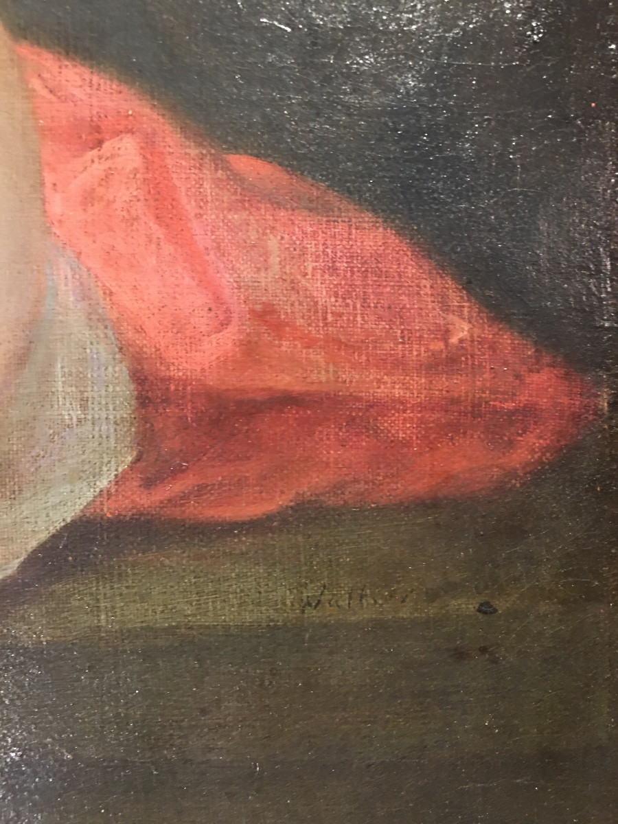 Tableau « allégorie du printemps « Ec.Fr XVIIIeme-photo-3