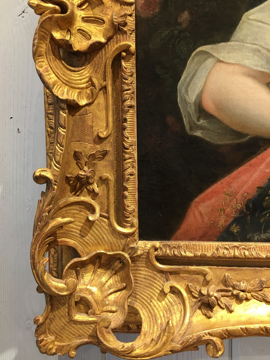 Tableau « allégorie du printemps « Ec.Fr XVIIIeme-photo-2