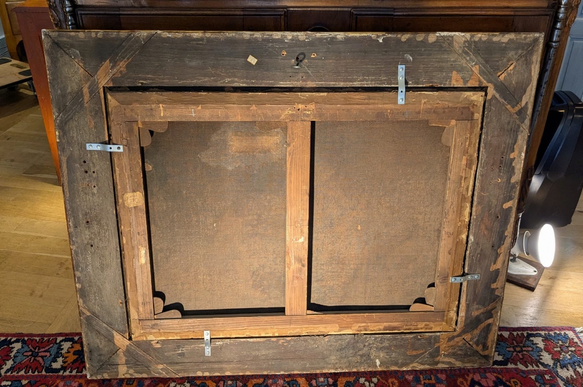 Tableau « allégorie du printemps « Ec.Fr XVIIIeme-photo-3