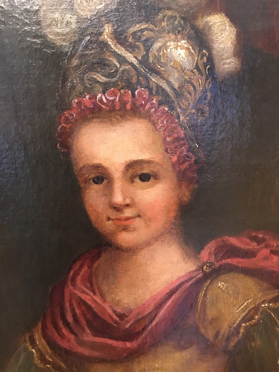Portrait en pied jeune prince en cuirasse 17eme-photo-2