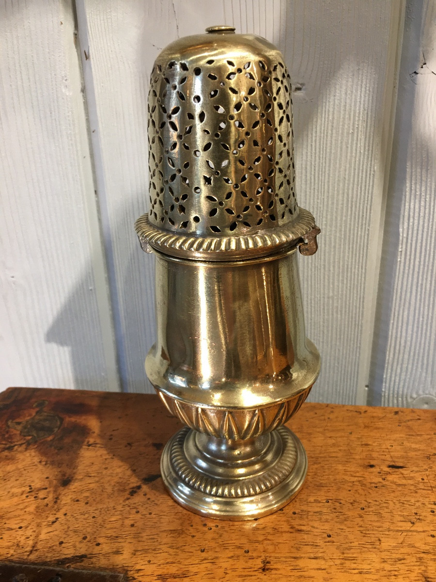 18th Century Silver-plated Metal Powder Shaker