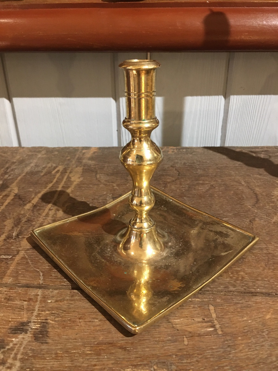 Bougeoir bronze Espagne XVIIEME -photo-4
