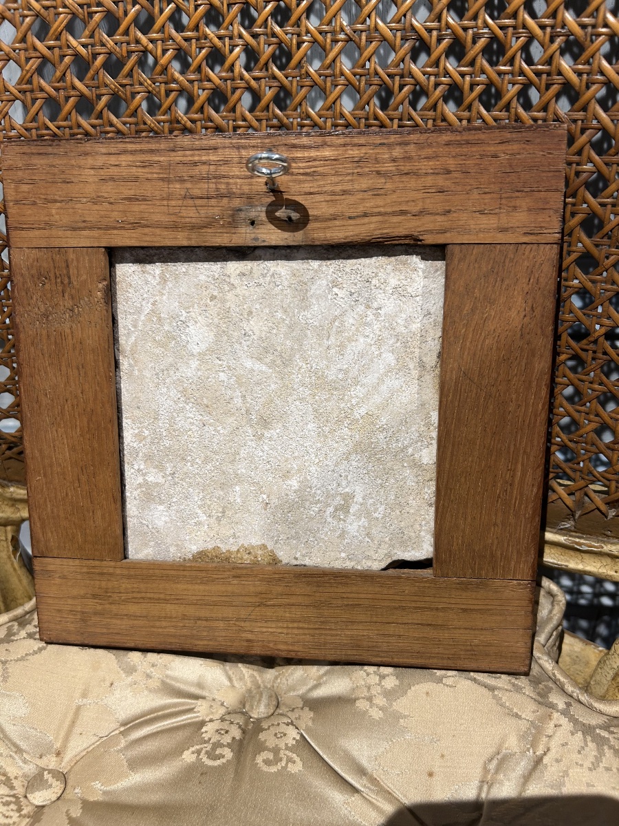 18th-century Delft Manganese Earthenware Tile-photo-4