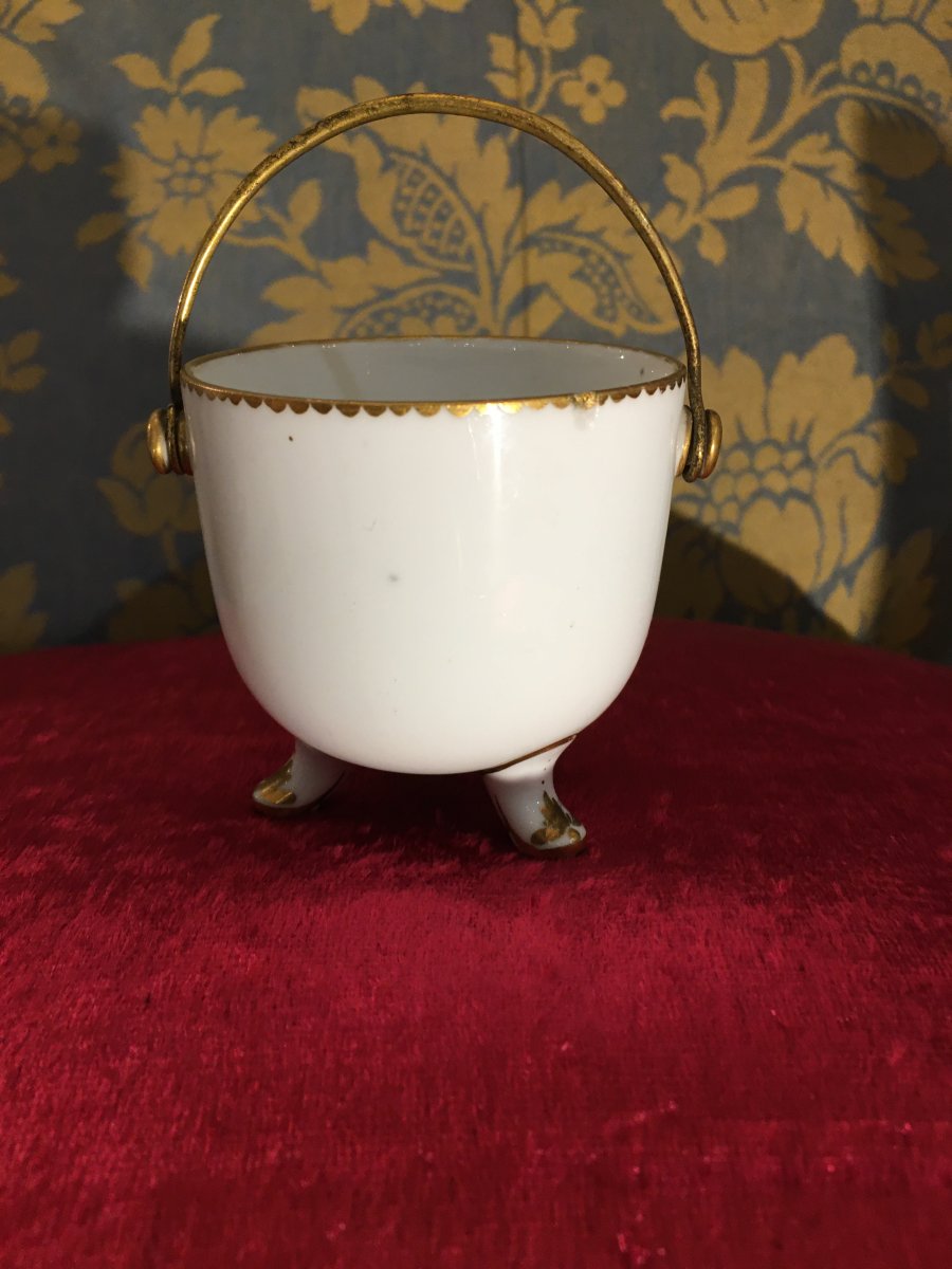 Small Porcelain Cream Pot Vincennes 18 Eme-photo-3