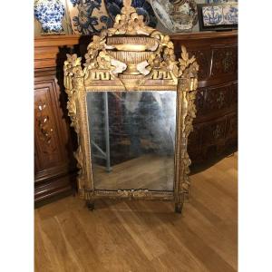 Miroir L.xvi Bois Doré Provence époque 18eme