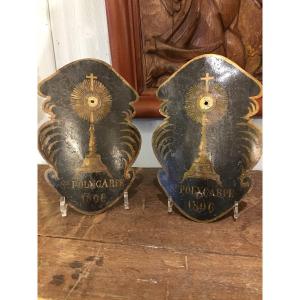 Pair Of Empire Procession Torch Holders 