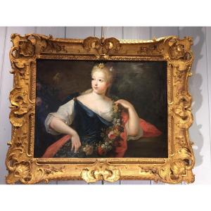 Tableau « allégorie du printemps « Ec.Fr XVIIIeme