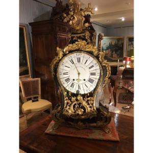 Louis XV Period Wall Clock And Console, 18th Century